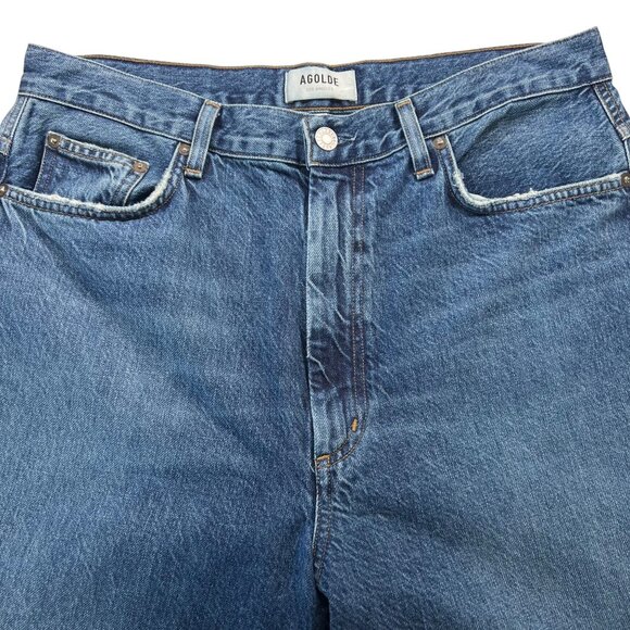 AGOLDE Pinch Waist High Rise Kick Jeans in Symbol Size 31 - Picture 4 of 13